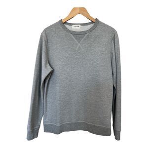 Taylor Stitch Sweatshirt Mens Medium 40 Gray Pullover Fleece Long Sleeve Crew